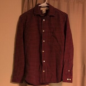 H&M L.O.G.G Men's Red and Black Plaid Shirt Size S